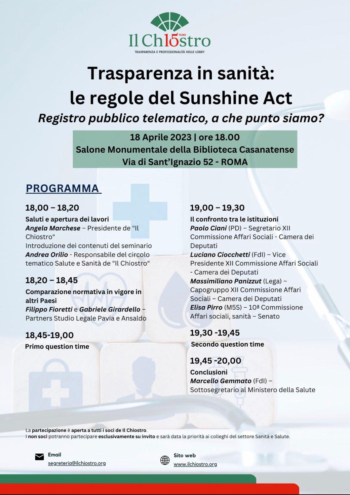 Trasparenza in sanità: le regole del Sunshine Act